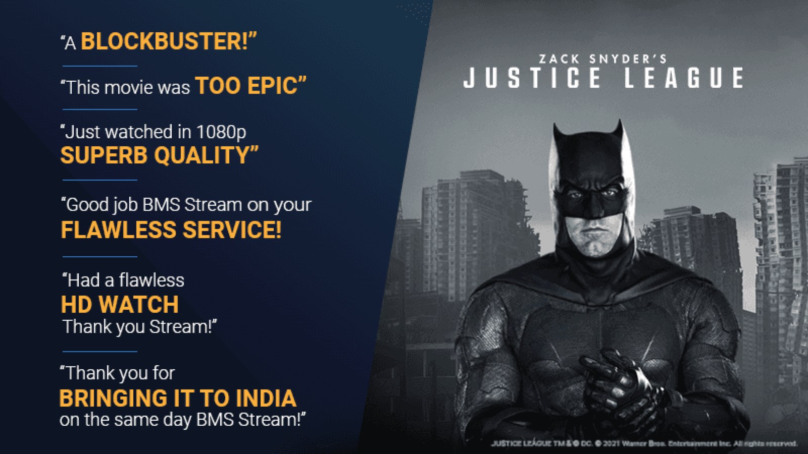 BMS Stream promotional creative