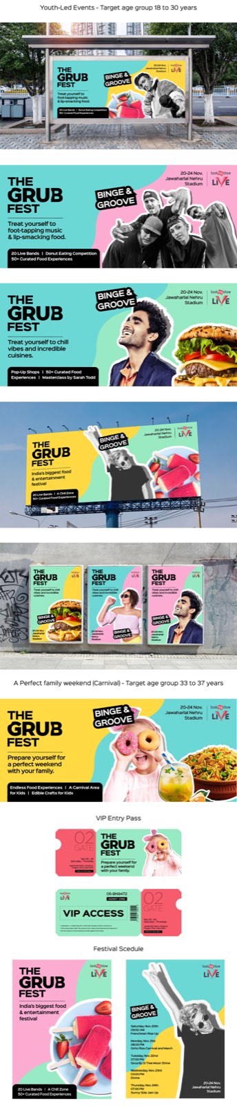 The Grub Fest mobile hoarding design