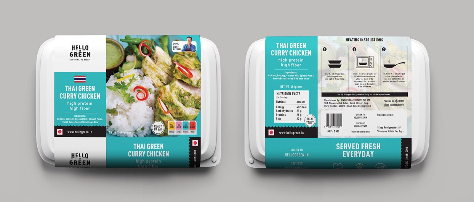 Hello Green packaging detail