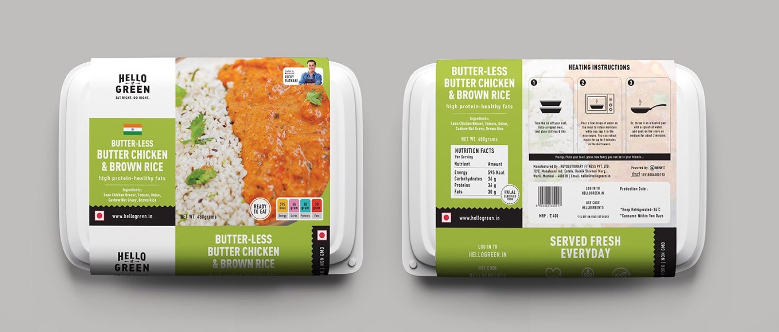 Hello Green packaging detail