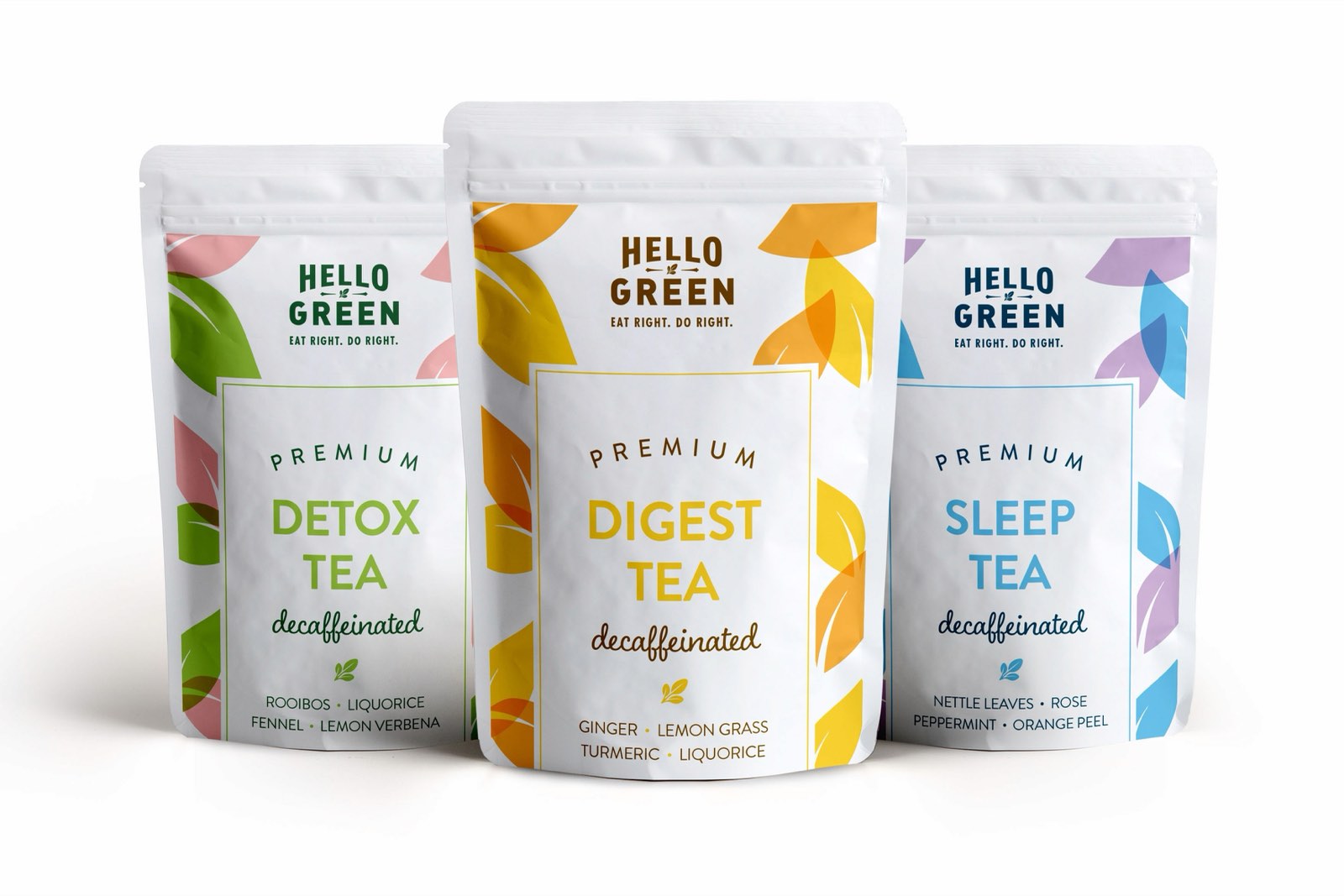 Hello Green packaging detail