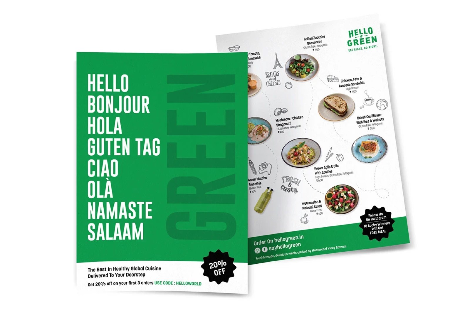 Hello Green packaging detail