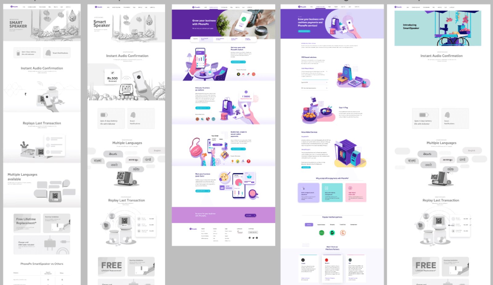 SmartSpeaker website design