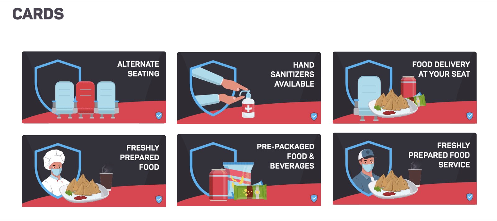 Card system for safety messaging